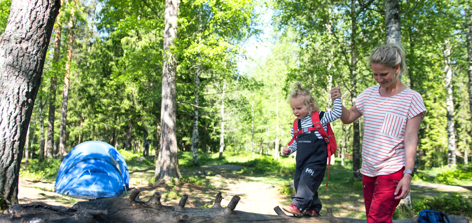 Familie på Sognsvann