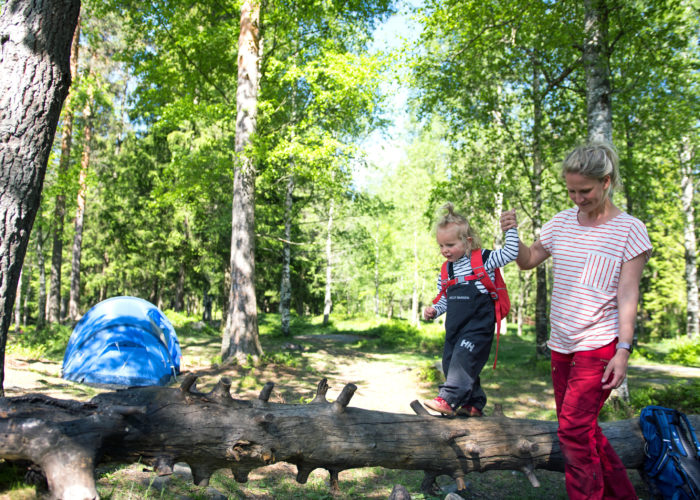 Familie på Sognsvann