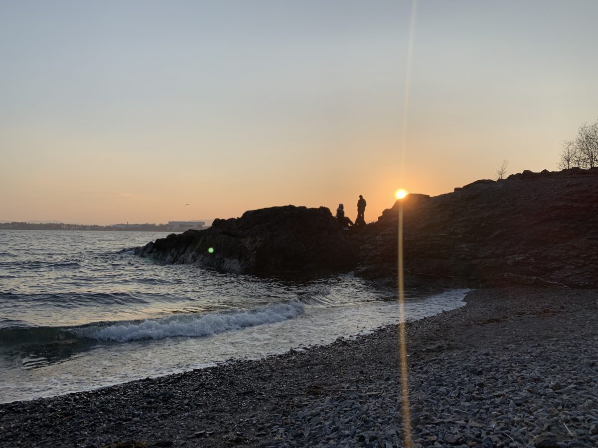 Solnedgang på Bygdøy i Oslo