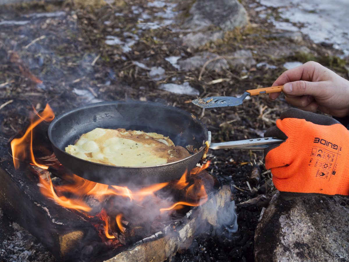 Pannekake på bål